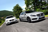 Mercedes-Benz A-Class and BMW 1 Series