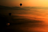 Hot air balloon flight over Šentvid pri Stični